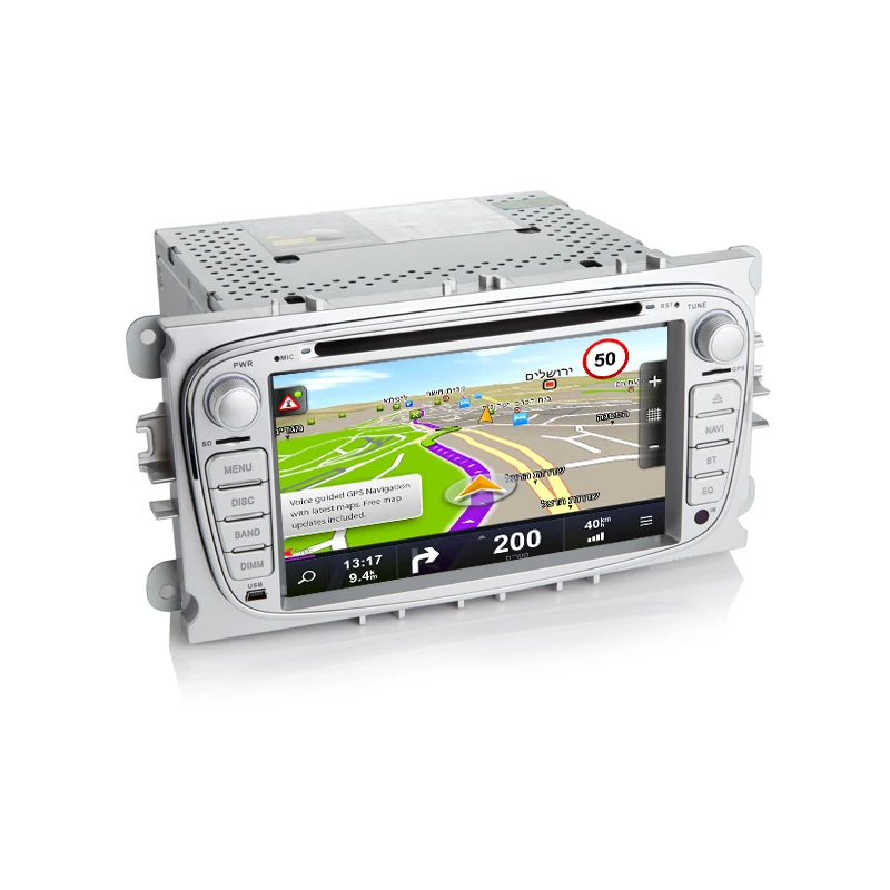 Flash Deal HIFIF Android 8.0 Octa Cores Car DVD Player For FORD/Focus/S-MAX/Mondeo/C-MAX/Galaxy 2 Din 7 Inch 3G/4G Wifi 32G ROM GPS Radio 5