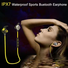 Cheap price AINGSLIM IPX7 Waterproof 4.1 Bluetooth Headset Wireless Sports Running Headphone Sweatproof Earphones for iPhone Android phone