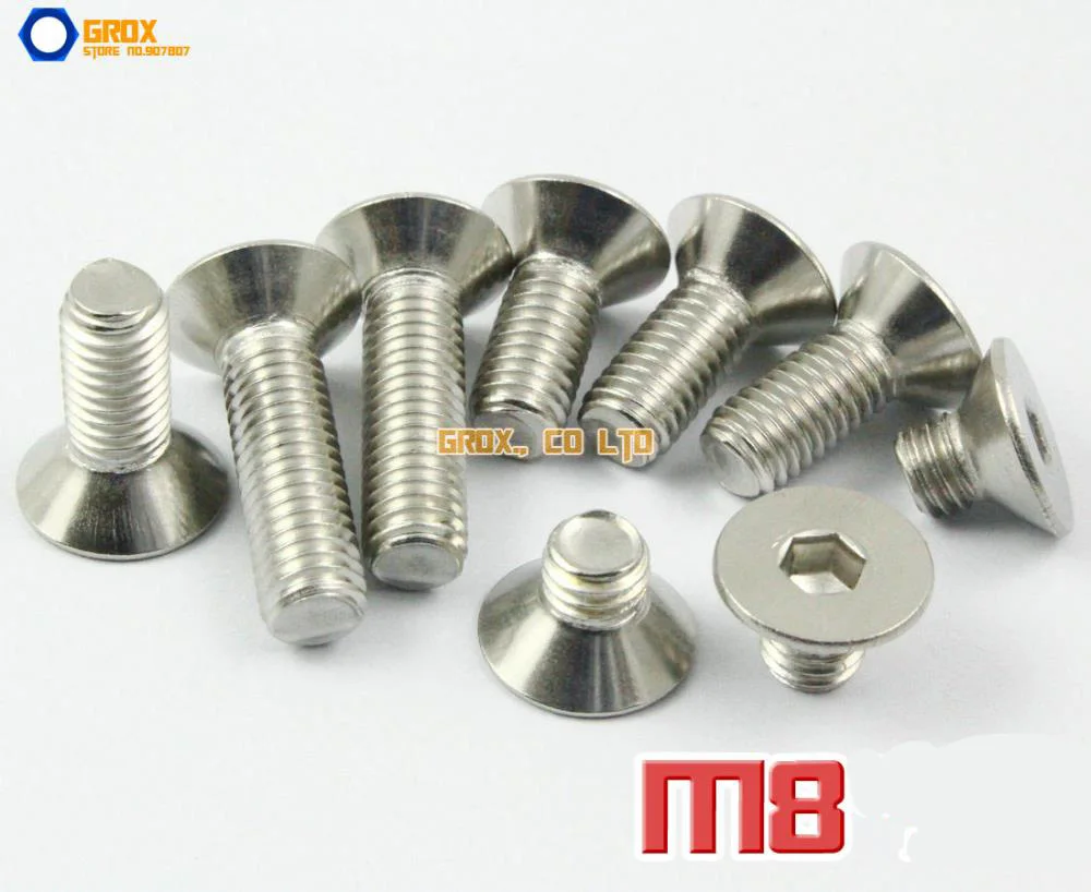 

M8 304 Stainless Steel Countersunk Socket Allen Bolt Screw