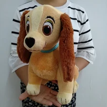 Free Shipping 30cm=11.8inch Original Lady and the Tramp Toy, Sitting Lady Dog Stuffed Animals Plush Soft Toy For Children Gifts