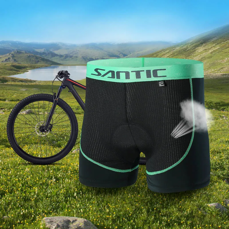 Santic, короткие, Cycliste Homme, анти-пот и быстросохнущие, MTB шорты, Cuissard Velo Homme Pro, гелевые, короткие, vtt WM7C06020