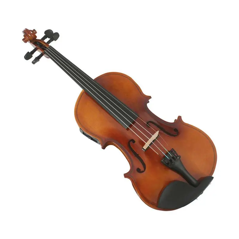 ABLD-Astonvilla AV-E03 4/4 полный Размеры акустические скрипка комплект из цельного дерева матовая отделка ели уход за кожей лица доска 4-струнный инструмент