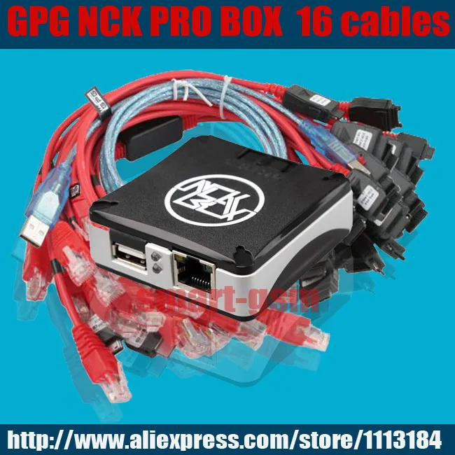 Оригинальная NCK Pro box NCK Pro 2 коробка(поддержка NCK box+ UMT BOX 2 в 1) для huawei+ 16 кабелей