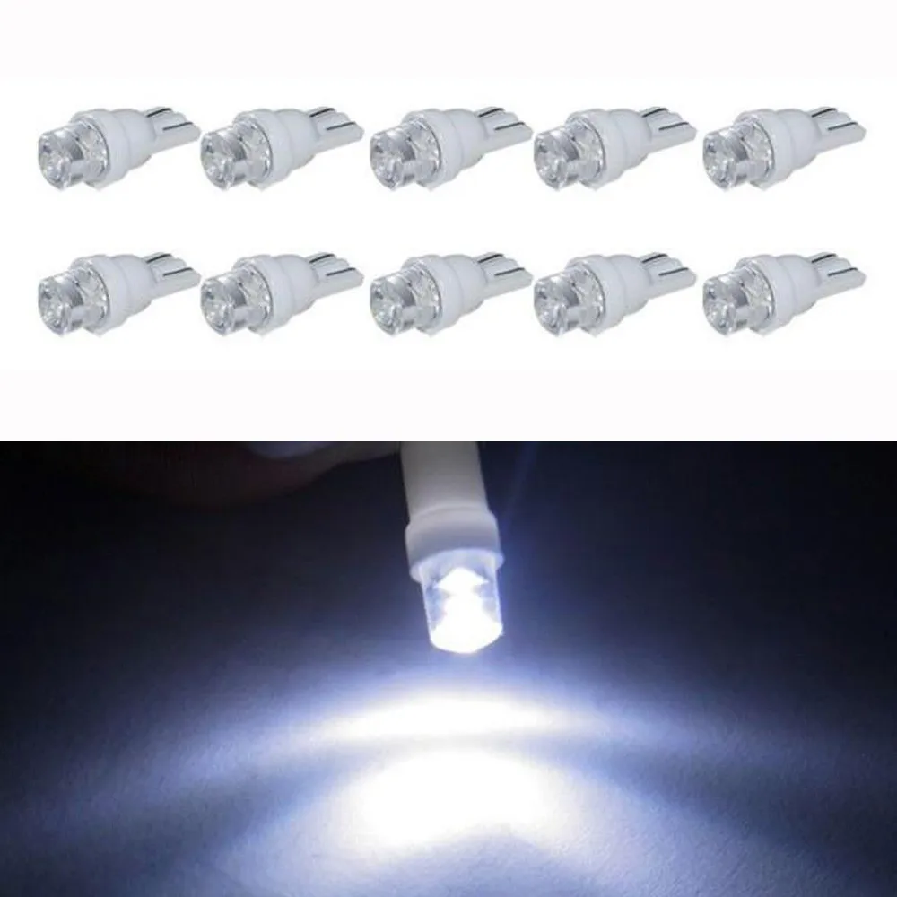 

LED light 10PCS T10 Car White LED 194 168 SMD W5W Wedge Side light Bulb lamp 12V DC LED Daytime Running Lights Car styling 2019