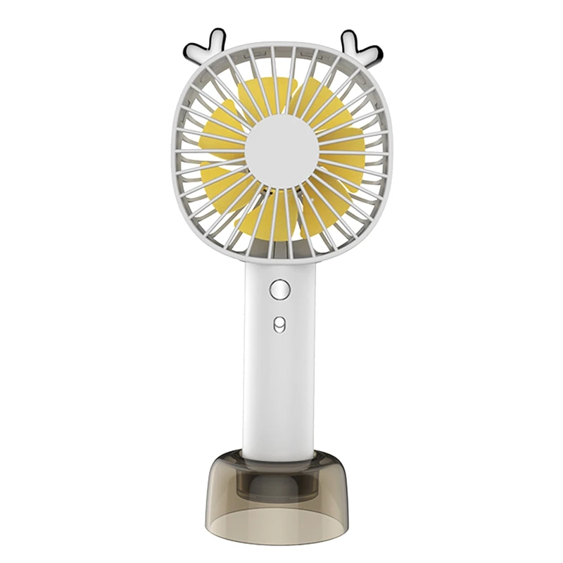 

Mini Fan 2000Mah Rechargeable Usb Fan Portable Handheld Fan 3-Speed Desktop Cooling Fan