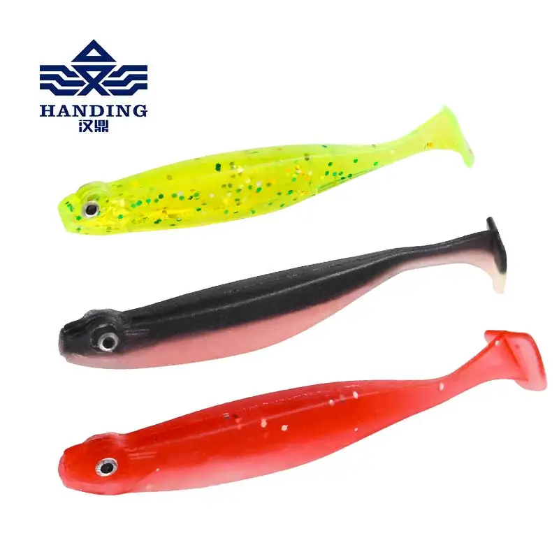 Han Ding bionic Мягкая наживка для рыбы T tail fish мягкий крючок с грузилом рыболовная