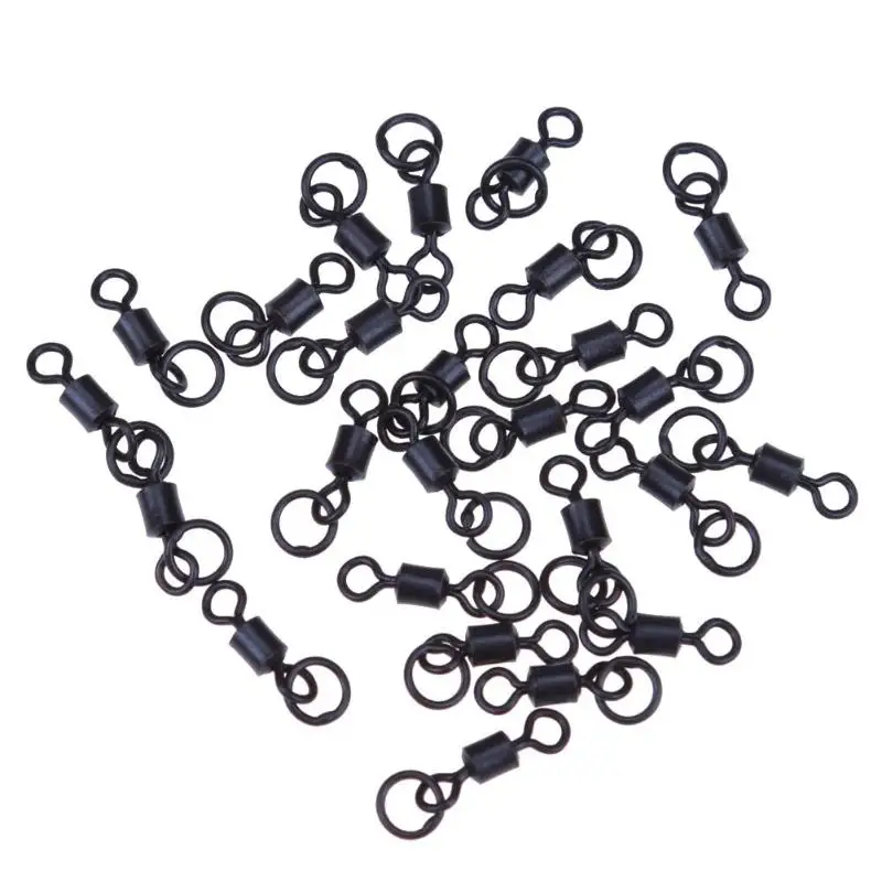 

25PCS Ball Bearing Swivel 8 Rings Fishing Connector Hooks Ocean Boat Fishing Hooks Quick fast Link Connector Accessories Tool
