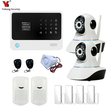 

YobangSecurity WIFI GSM Security Alarm System Door Gap Sensor PIR Motion Detector IP Camera Android IOS APP Control
