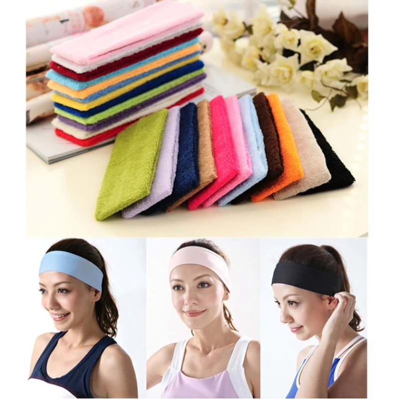 

Men and women sports headband anti-skid super sweat-absorbent running football tennis headscarf silicone elastic sports yoga hai