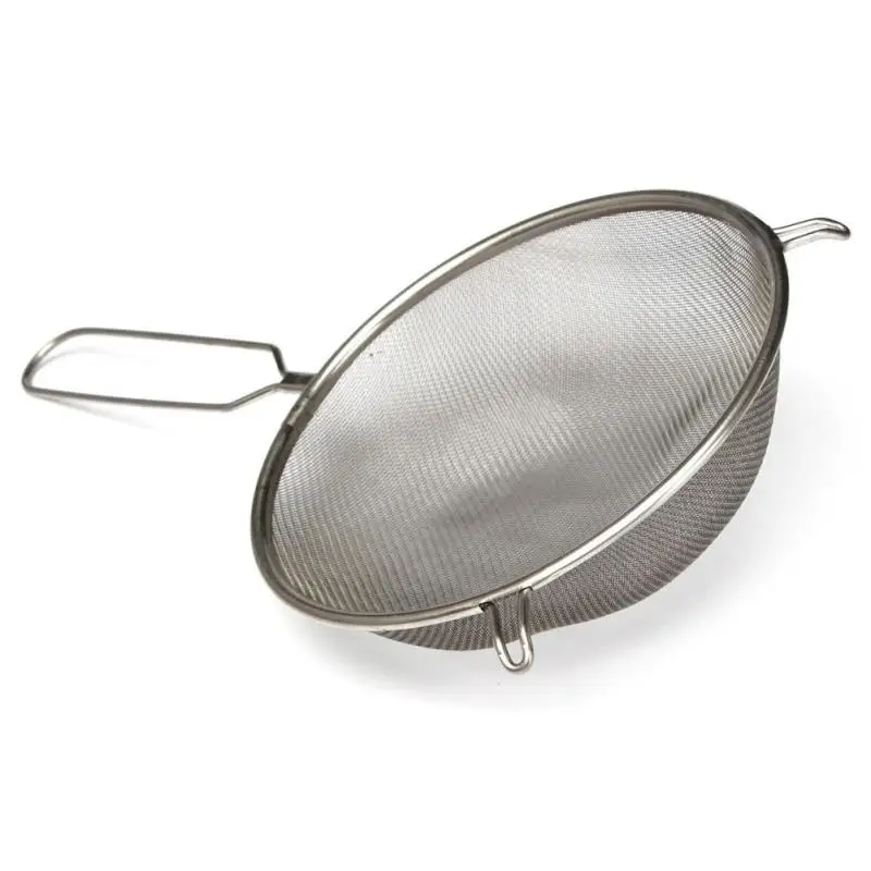 18cm Stainless Steel Sieve Strainer Wire Mesh Hand Kitchen Tool Flour