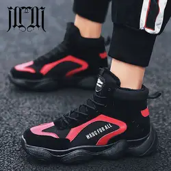 MUMUELI черный, красный 2019 дизайнер Повседневная дышащая обувь Для мужчин высокого Одежда высшего качества Модные Роскошные Ultra Boost брендовые