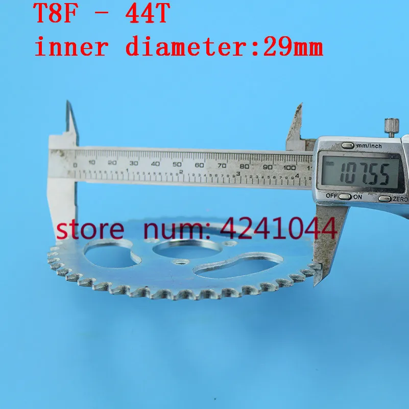 T8F Rear chain Sprocket Silver 44T tooth 29mm For 43cc 49cc Minimoto Gas Petrol Goped Scooters
