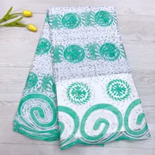 

African French Tulle Net Lace Fabric Stones with Beads Fashion Nigerian Wedding African Mesh Lace Fabrics