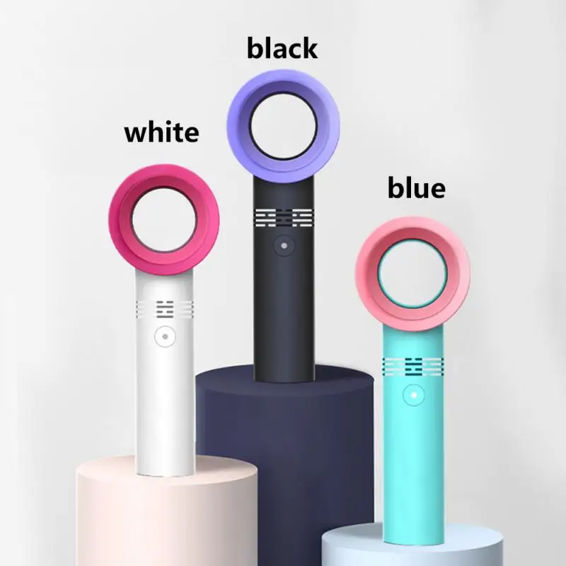 Мини-вентилятор USB портативный Перезаряжаемый вентилятор без листьев Вентилятор охлаждения летний воздушный охладитель 3 скорости Agjustable