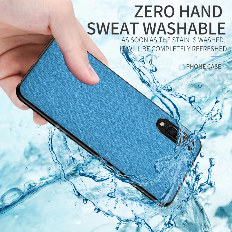 

Cloth Texture K20pro Xiomi Redmi 6A 7A K20 Note 7 6 5 Pro GO Case For Xiaomi 9 SE CC9 E 9T F1 Play Fabric Soft TPU Phone Cover