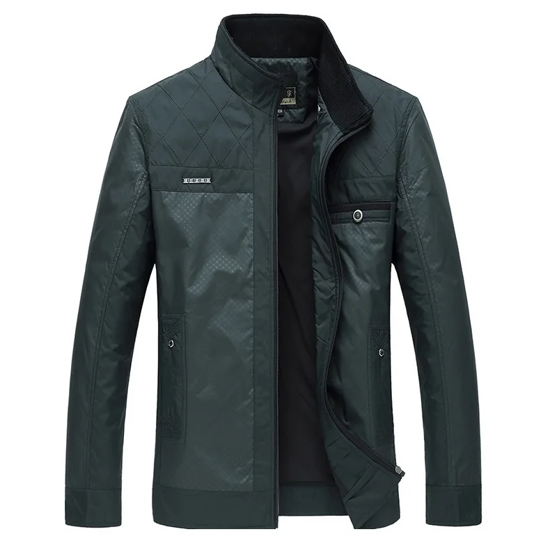 Предварительная мужская повседневная куртка приталенный воротник стойка Твердые куртки M-4XL бренд Мужская мода пальто одежда