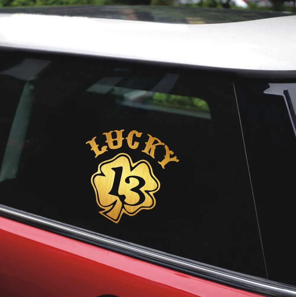 Tancredy 17*17 см Lucky 13 наклейки для автомобиля и надписи наклейка на бампер
