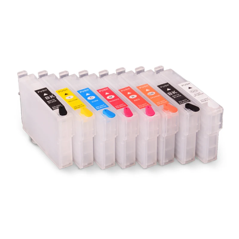 Многоразовые чернильные картриджи с чипом ARC для Epson Stylus Photo R2000 8 цветов/комплект