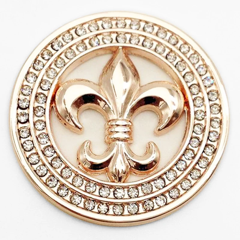 

fleur de lis LOVE Crown 33mm Metal For Coin Disc Holder Cn033