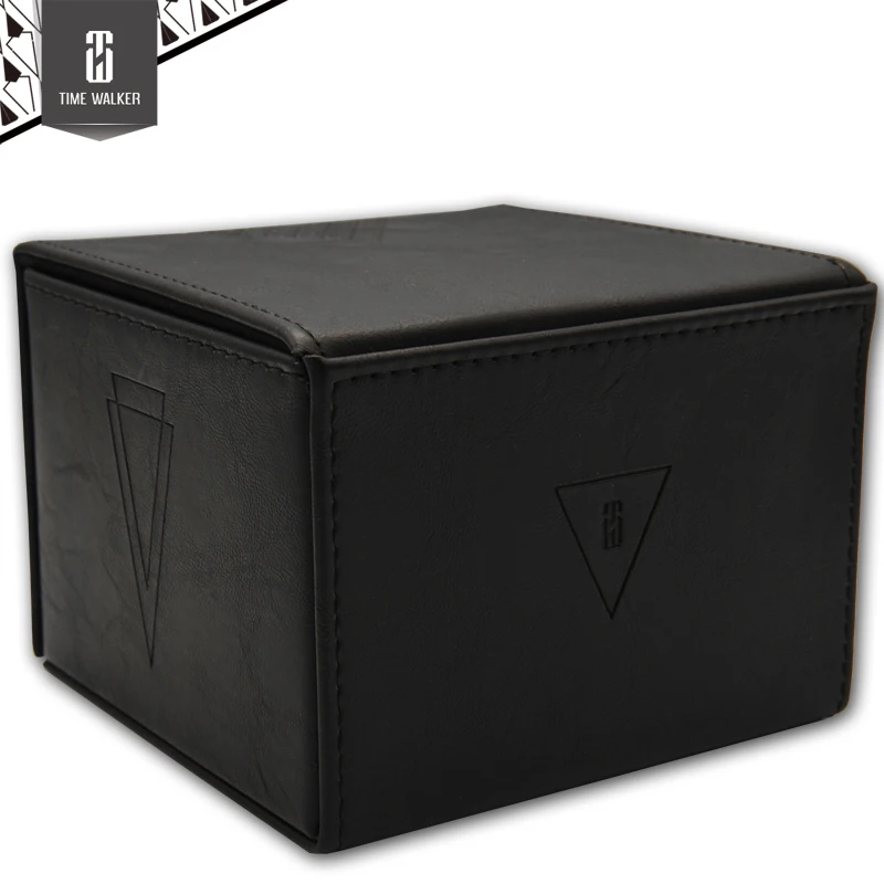 

Time Walker Genuine Leather Big Volumn Deck Boxes TW TIMES Deck Case Can Hold 100 Standard Cards for MGT/YGO/FOW/CFV