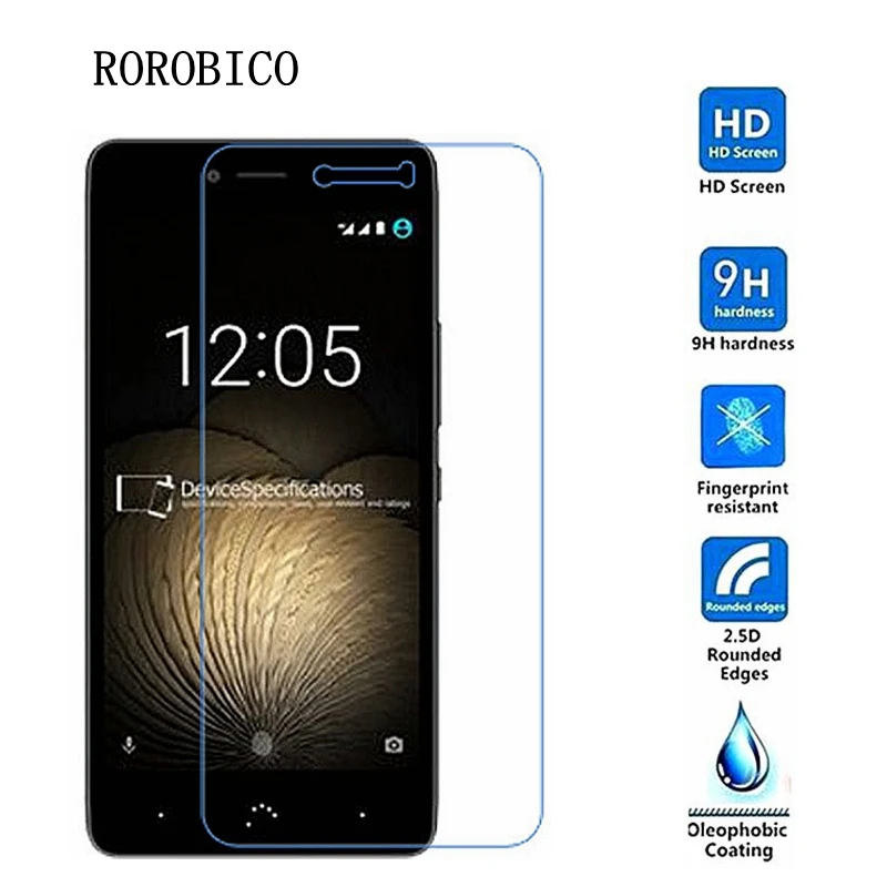 

ROROBICO Tempered Glass For BQ Aquaris M5.5 X5 M5 E5 E4.5 U PLUS U2 Lite V Plus Screen Protector 0.26mm Ultra-thin