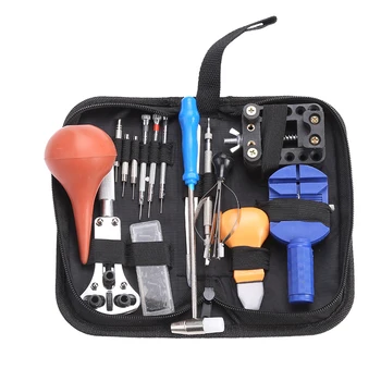 

16Pcs Repair Watch Tool Set Portable Watchmaker Pin Remover Hammer Pliers Opener Adjuster