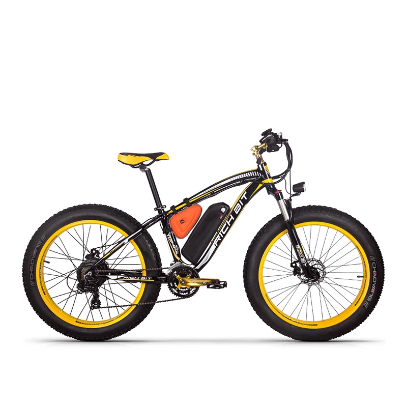 Flash Deal RichBit RT-012 Plus Fat Tire ebike 21 speeds 48V 1000W 17Ah Lithium Battery powerful Electric Bicycle With Computer Speedometer 0