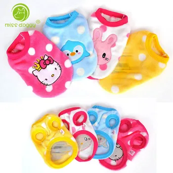

Autumn/Winter Cartoon Pet Puppy Cat Coats Jacket Warm Soft Fleece Dog Clothes for Small Dogs Chihuahua Clothing XXS-XXL