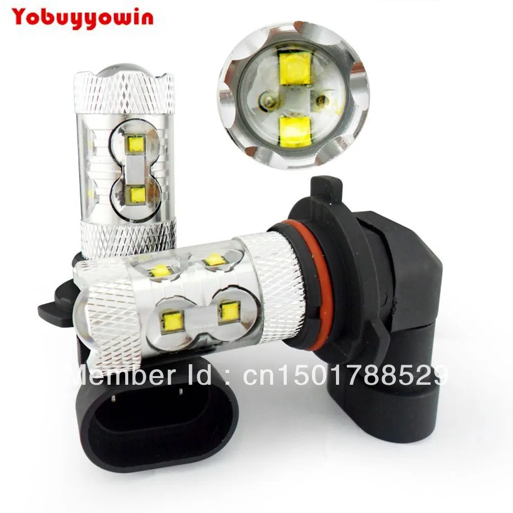 2 х 50 Вт H10 9145 PY20D cree чипы высокой Мощность светодиодные противотуманные фары
