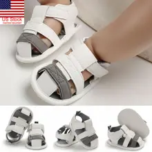 Focusnorm Повседневное унисекс для младенцев и детей пред дошкольного возраста, для мальчиков и девочек; летняя мягкая подошва обувь для малышей Босоножки