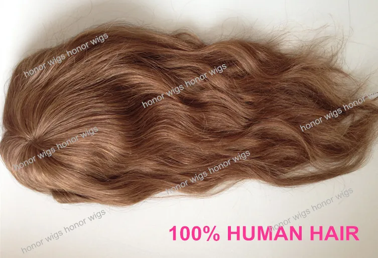 

Long beautiful high quality can be bleached knots customize womens toupee color can choose HT196