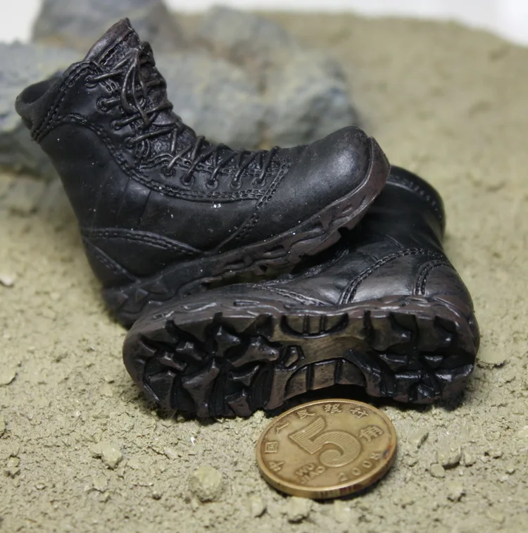 

1/6 Scale Male Men US Army Battle Boots BK Color Short Climbing Boots Dress Accessories for 12 Inch Action Figure