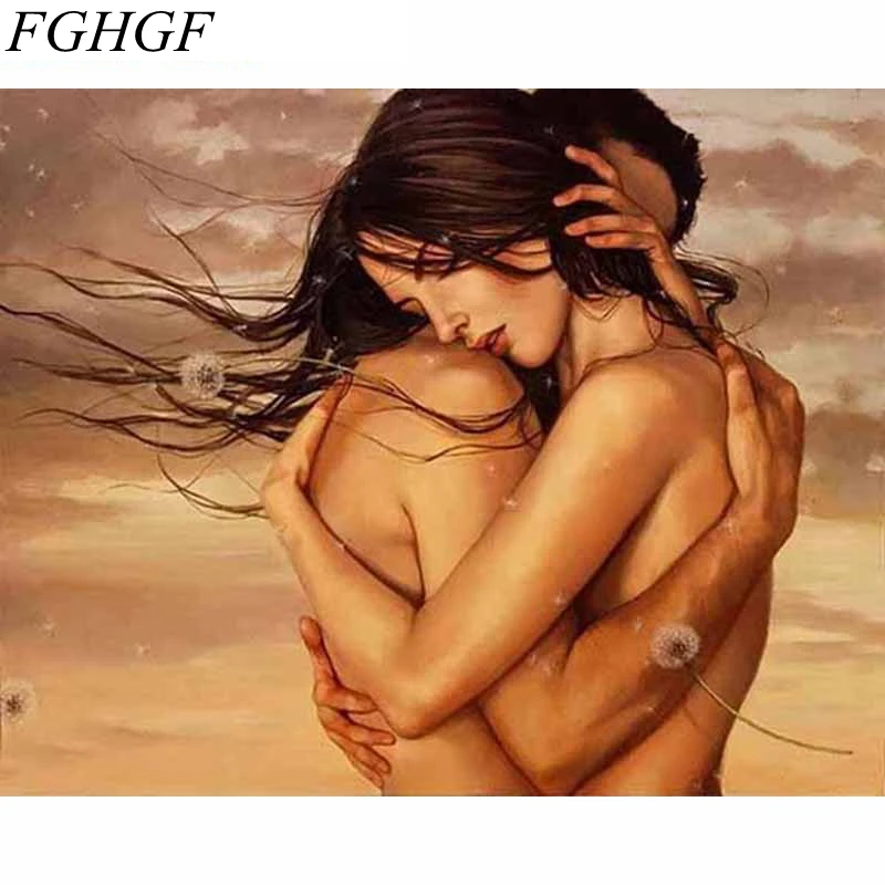 

FGHGF Acrylic Picture Figure Painting Thinking Women DIY Painting By Numbers Wall Art Home Decor Paint On Canvas