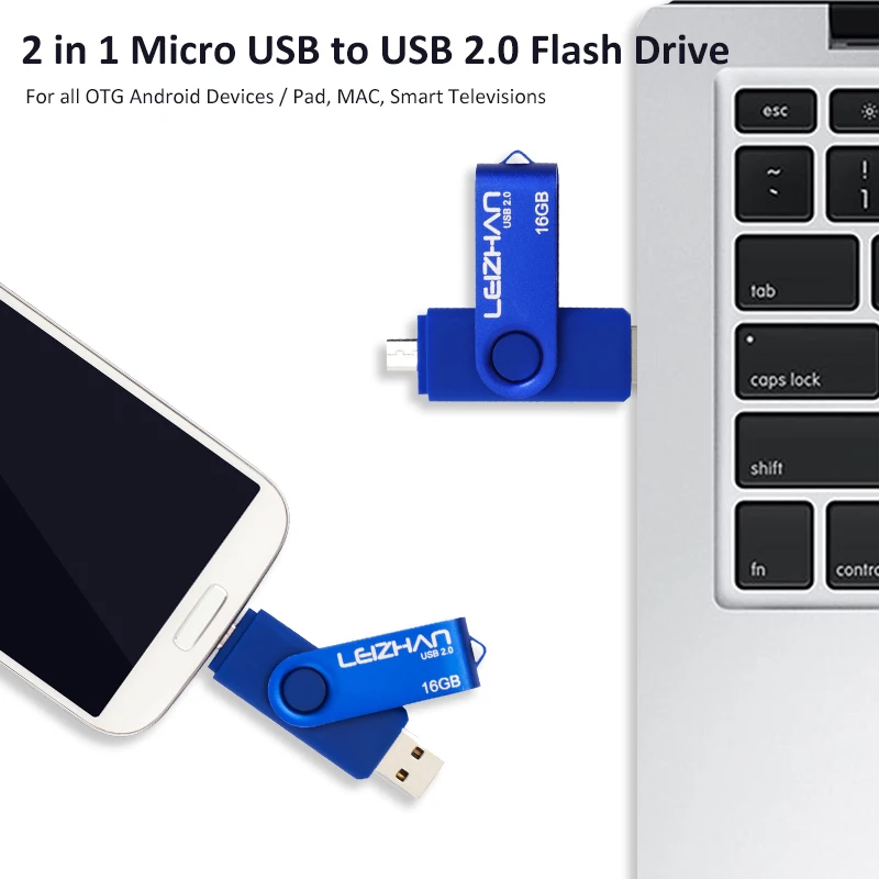 LEIZHAN USB Flash Drive Смартфон OTG U Карты Памяти Memory Stick 64 Г 32 16 8 4 Флэш Накопитель Micro