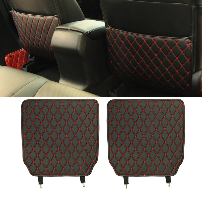 

lsrtw2017 fiber leather car seat anti-kick mat for honda accord 2012 2013 2014 2015 2016 2017 2018 2019