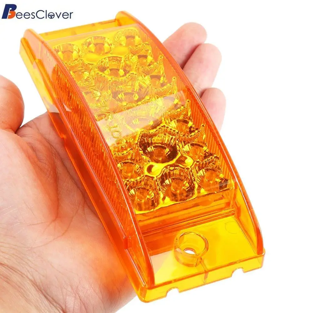 

BEESCLOVER 20LED Universal Side Marker Light Stop Turn Tail Trailer Assembly Vehicles truck trailer Waterproof Warning Light r30