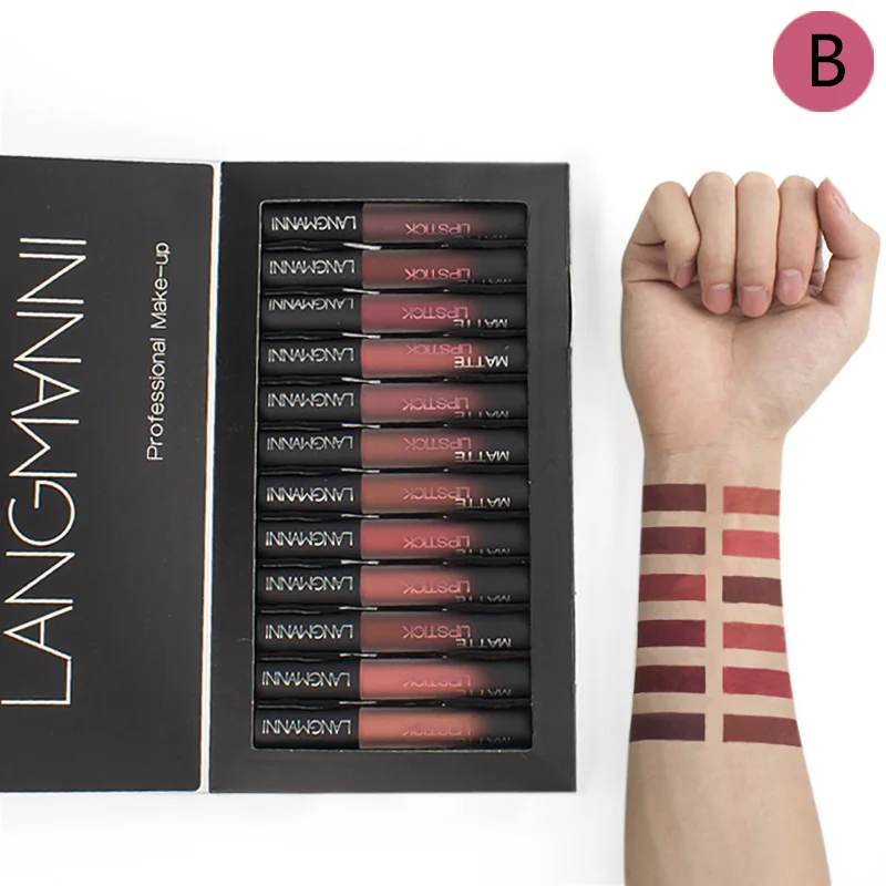 Professional lip tint Matte Lipgloss Kit Brand Liquid Lipstick Waterproof Maquiagem Nude Lip Gloss nude Cosmetic Beauty Make up Professional lip tint Matte Lipgloss Kit Brand Liquid Lipstick Waterproof Maquiagem Nude Lip Gloss nude Cosmetic Beauty Make up