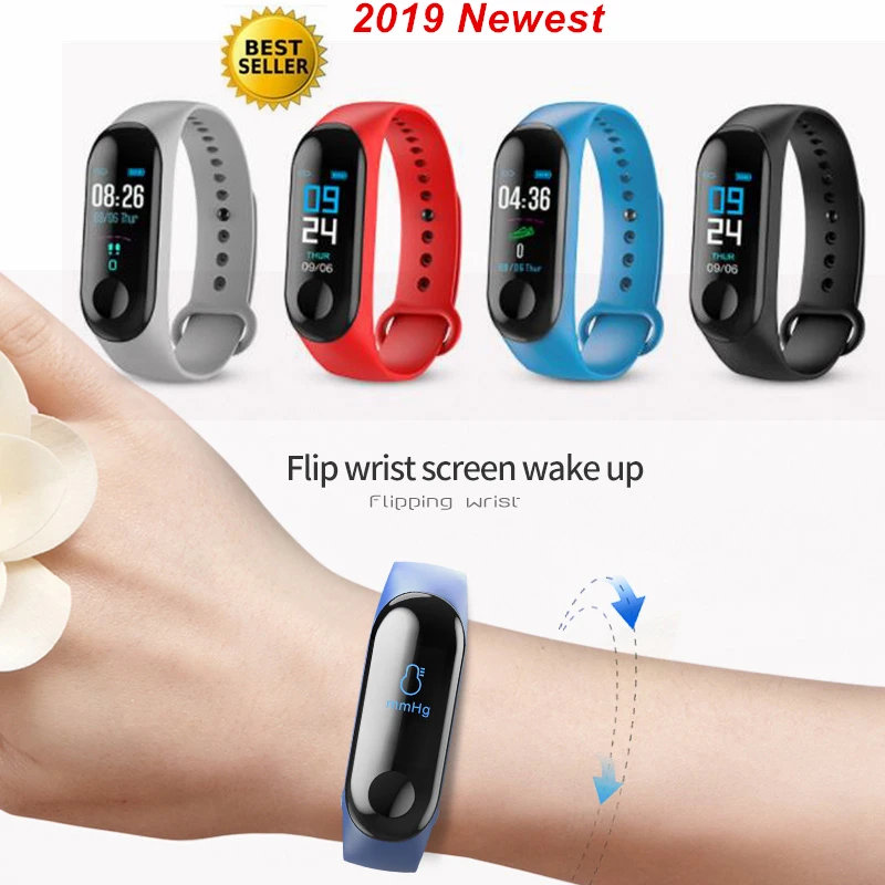 

IP68 Waterproof Sport Bracelet Men Color Screen Heart Rate Blood Oxygen Tracker Fitness Bracelet Bluetooth Smart Band Woman