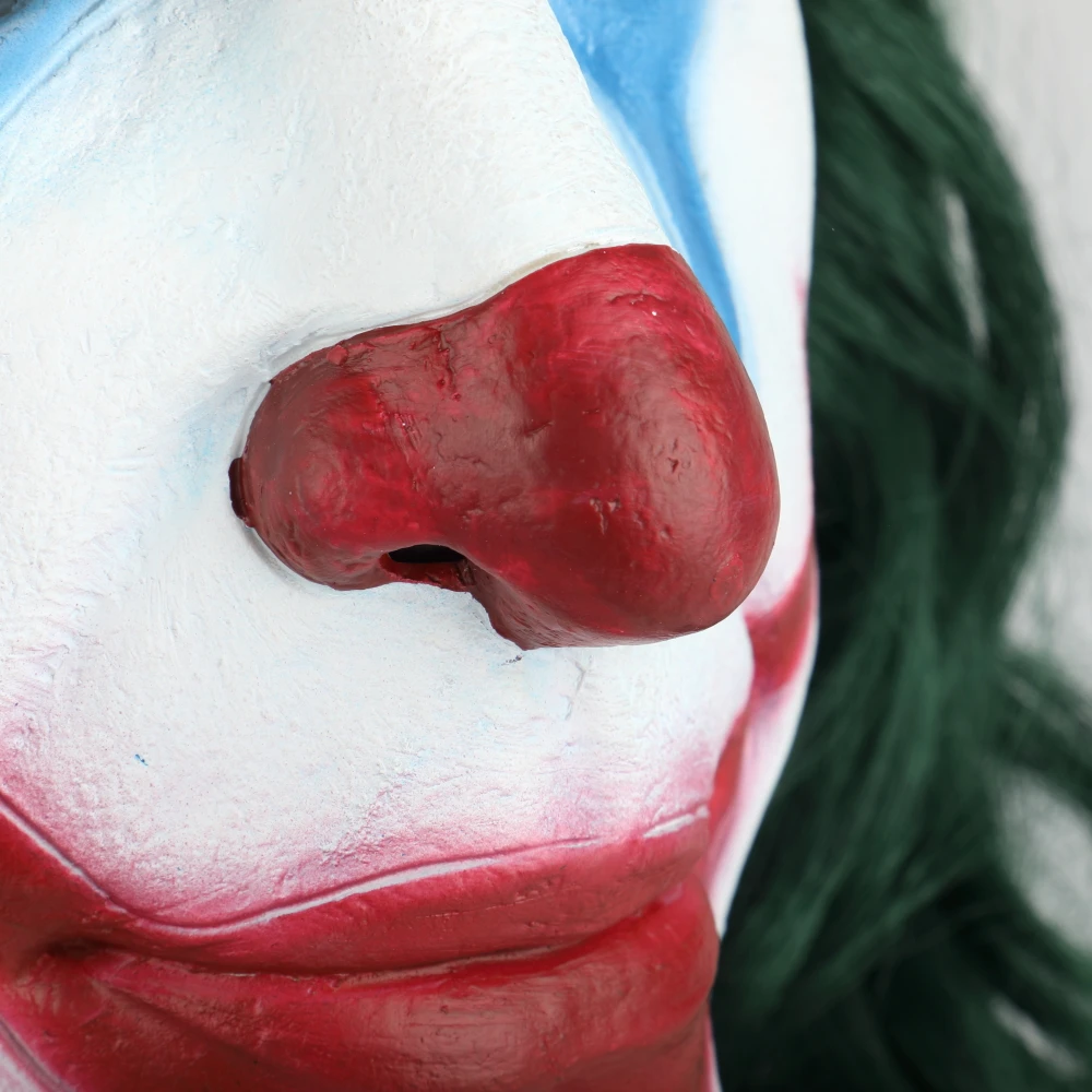 2019 Movie Joker Mask Cosplay Movie Horror Scary Smile Evil Clown Halloween Mask Latex Adult  (10)
