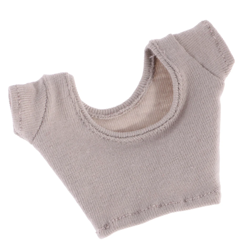 Fashion 1/6 Short Sleeve Crop Top T-Shirt Vest for Blyth 12