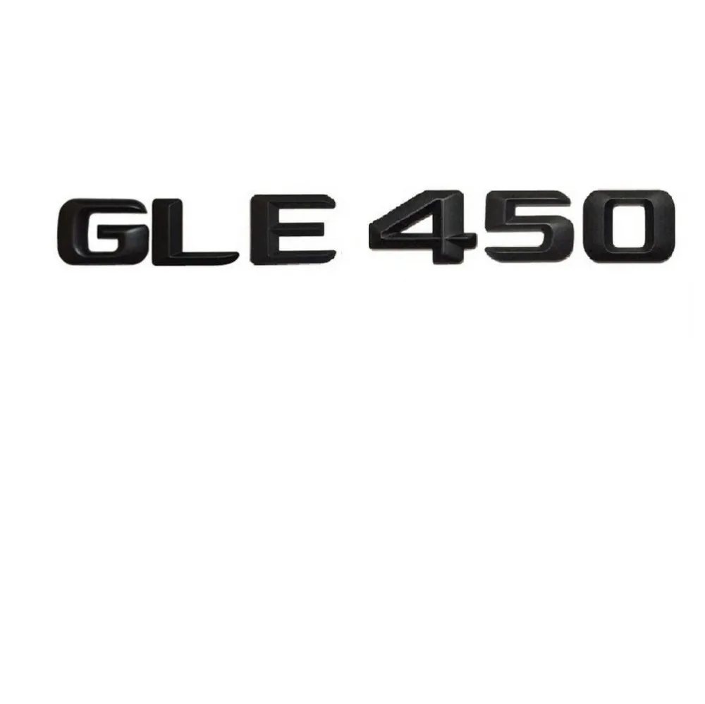 

1 set Matt Black ABS Car Trunk Rear Number Letters Words Badge Emblem Decal Sticker for Mercedes-Benz GLE450