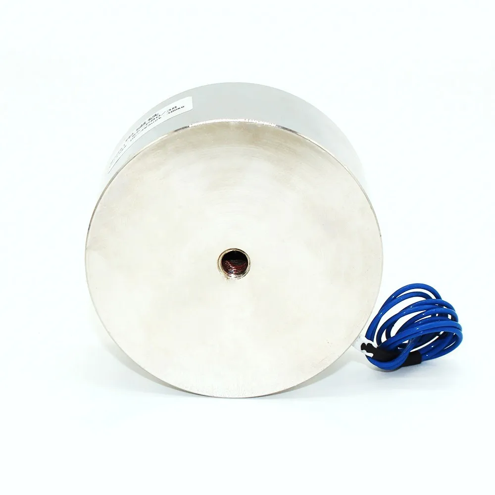 DC 6V/12V/24V 100/40 круглый электромагнит подъема 150KG 1500N. Соленоид сильный присоска