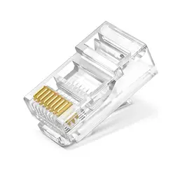 Высокое качество 100 шт. RJ45 RJ-45 CAT6 8P8C сети Ethernet модульный разъем сетевой кабель-экранированный разъем адаптера головкой Plug