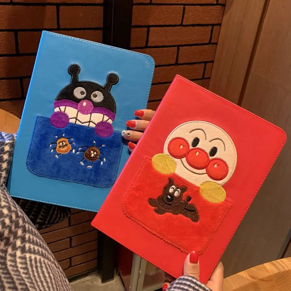 For ipad pro 11 case stitchwork Cartoon Anpanman Stand Protective TPU Cover for ipad pro 11 A1980, A2013, A1934, A1979 For ipad pro 11 case stitchwork Cartoon Anpanman Stand Protective TPU Cover for ipad pro 11 A1980, A2013, A1934, A1979
