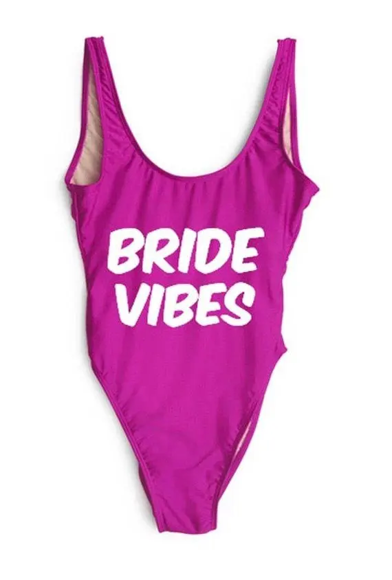 Skuggnas Bride vibes Women Bathing suit Sleeveless One Piece Suit Off The Shoulder Bridal Jumpsuit High Cut  monokini Bodysuit