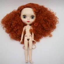 Обнаженная кукла blyth, кукла для тела, вьющиеся волосы, Заводская кукла, подходит для DIY 1228