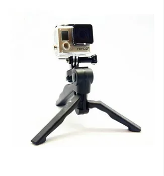 

2 in 1 Portable Folding Tripod Stand + Hand Grip Stick Holder for Gopro Hero 4 3+ 3 2 SJCAM Xiaomi yi Camera
