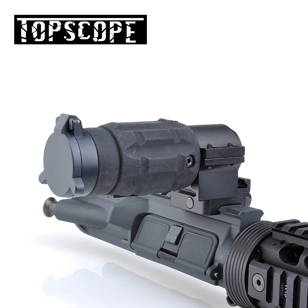 

Tactical Hunting Aim red dot optic sight Gun holographic Rifle Scope AP Style 3X Magnifier With QD Twist RIS weaver Mount