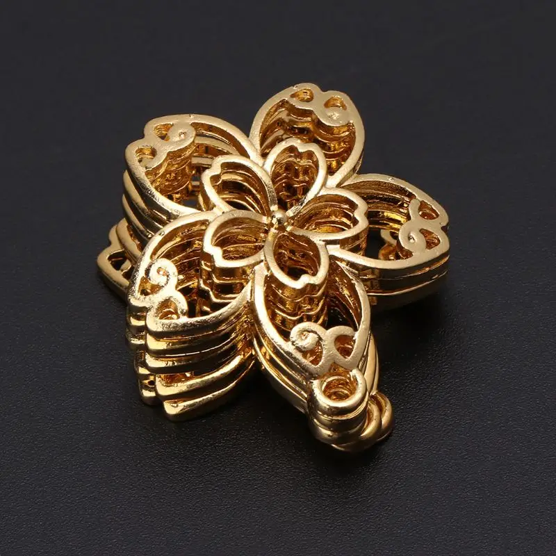 

JAVRICK 5 Pcs DIY Handmade Pendant Jewelry Frame Mold Cherry Blossom Petals Border Glue UV Resin Epoxy Glue Metal Hollow Borders