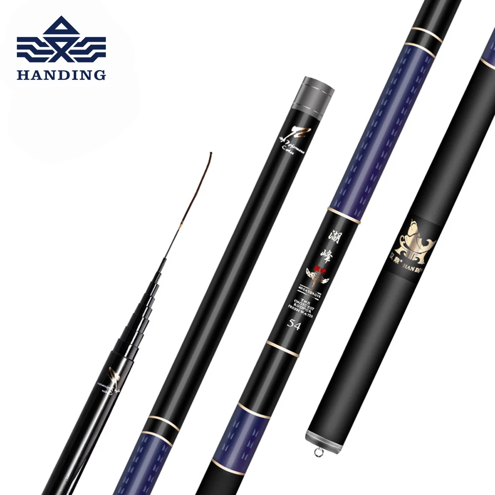

Hufeng Stream Fishing Rod 3.6-8M High Carbon Telescopic Rod Carbon Fiber Rod for Carp Fishing Ultra Light Carp Fishing rod